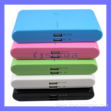 Colorful High Capacity Portable Universal 20000mAh Power Bank Charger Dual USB Output